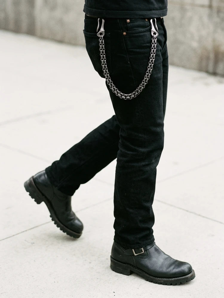 Gunmetal Dragon Hook Pants Chain – Heavy Biker Wallet Chain