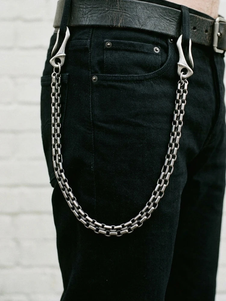 Gunmetal Dragon Hook Pants Chain – Heavy Biker Wallet Chain