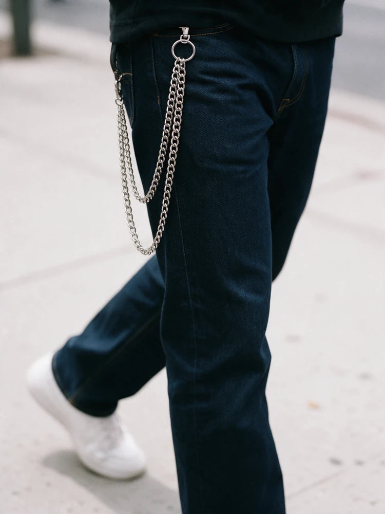 Triple Layered Silver Pants Chain